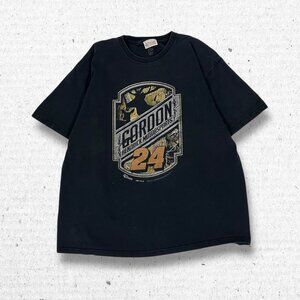Vintage NASCAR Jeff Gordon Camo Black Tshirt